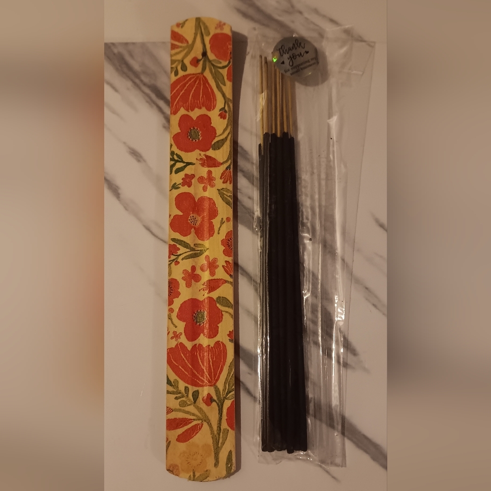 Flower Print  Incense Holder Design 1